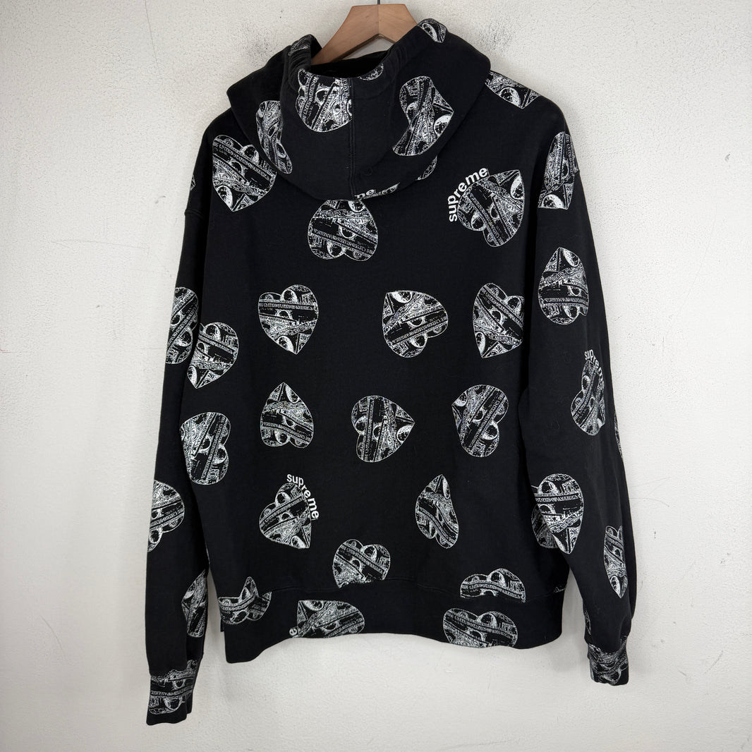 Supreme AOP Heart Dollar Hoodie