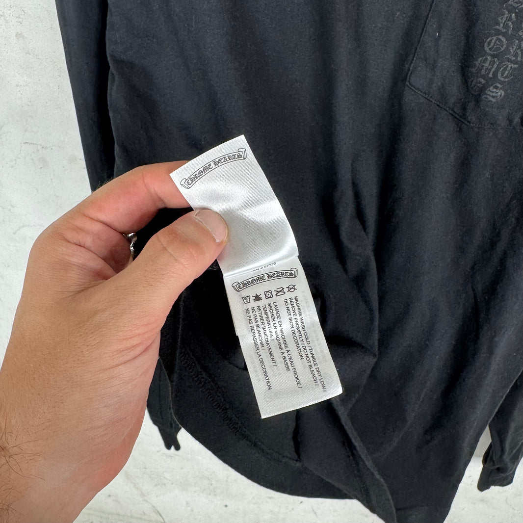 Chrome Hearts Vertical Logo Miami L/S T-Shirt