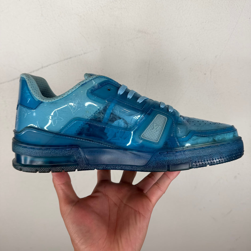 Louis Vuitton Blue Transparent Trainer Low Sneakers