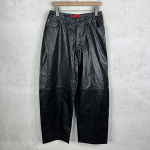 424 Paper Leather Wide Leg Pants