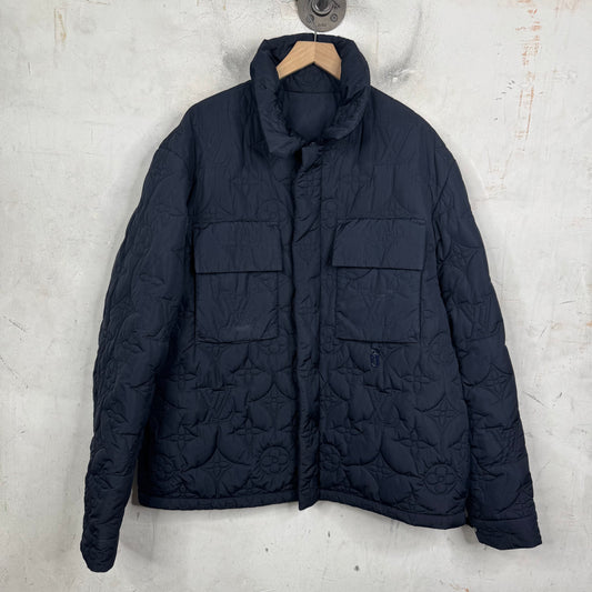 Louis Vuitton Nylon Monogram Embossed Jacket