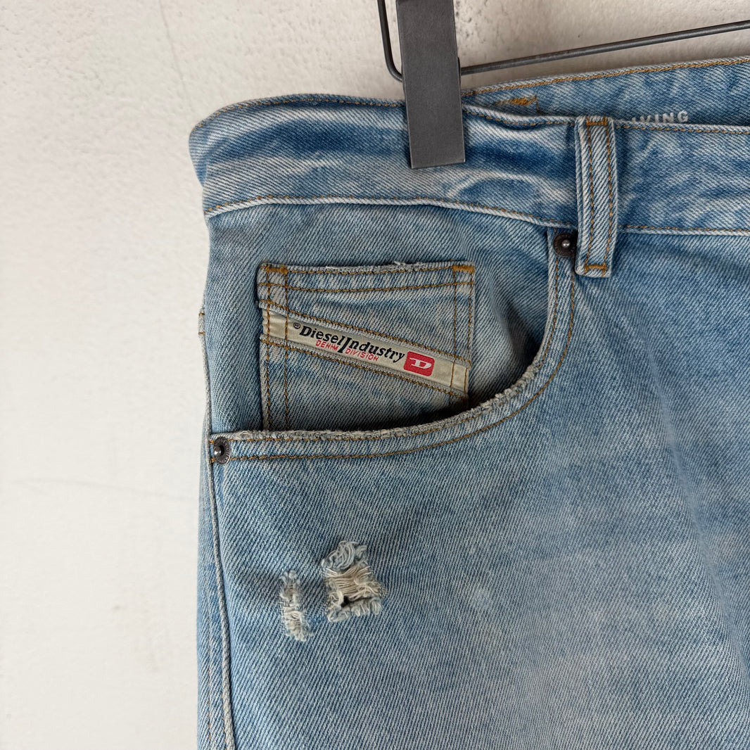 Diesel Baggy Blue Distressed Jeans