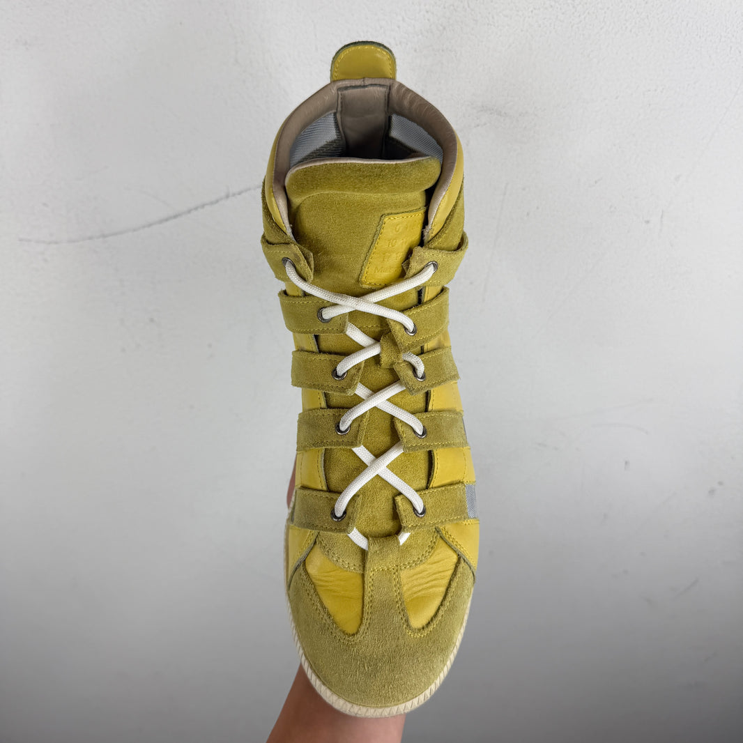 Margiela Yellow Cut-Out Sneakers