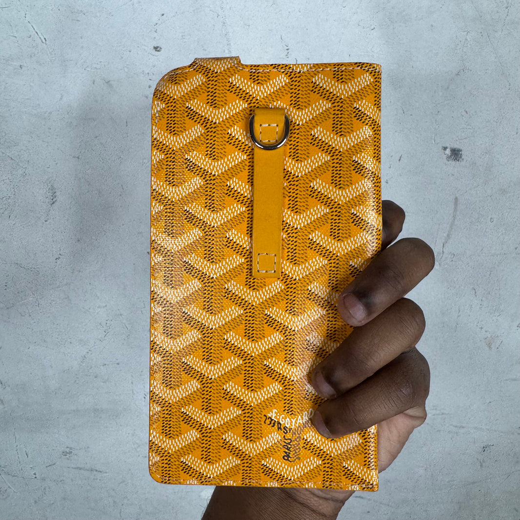 Goyard Yellow Glasses Case