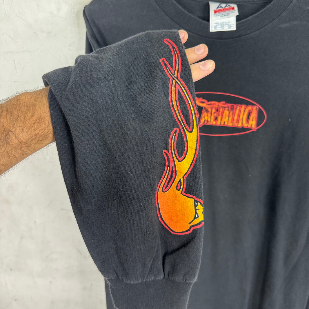 Vintage Metallica Flame Logo L/S T-Shirt