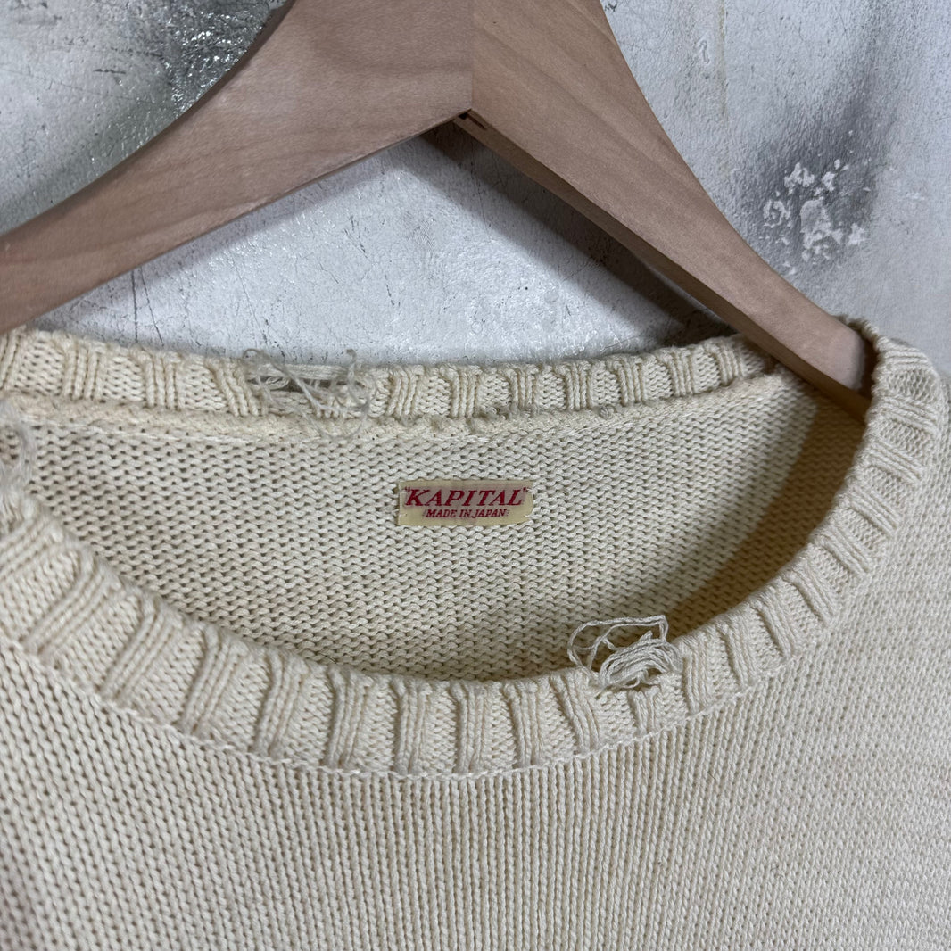 Kapital Smiley Elbow Knit Sweater