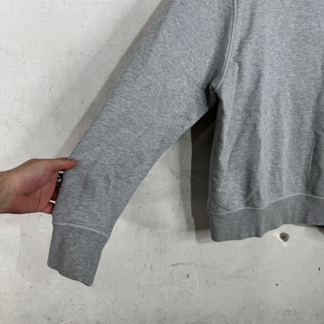 Thom Browne Grey Badged Crewneck