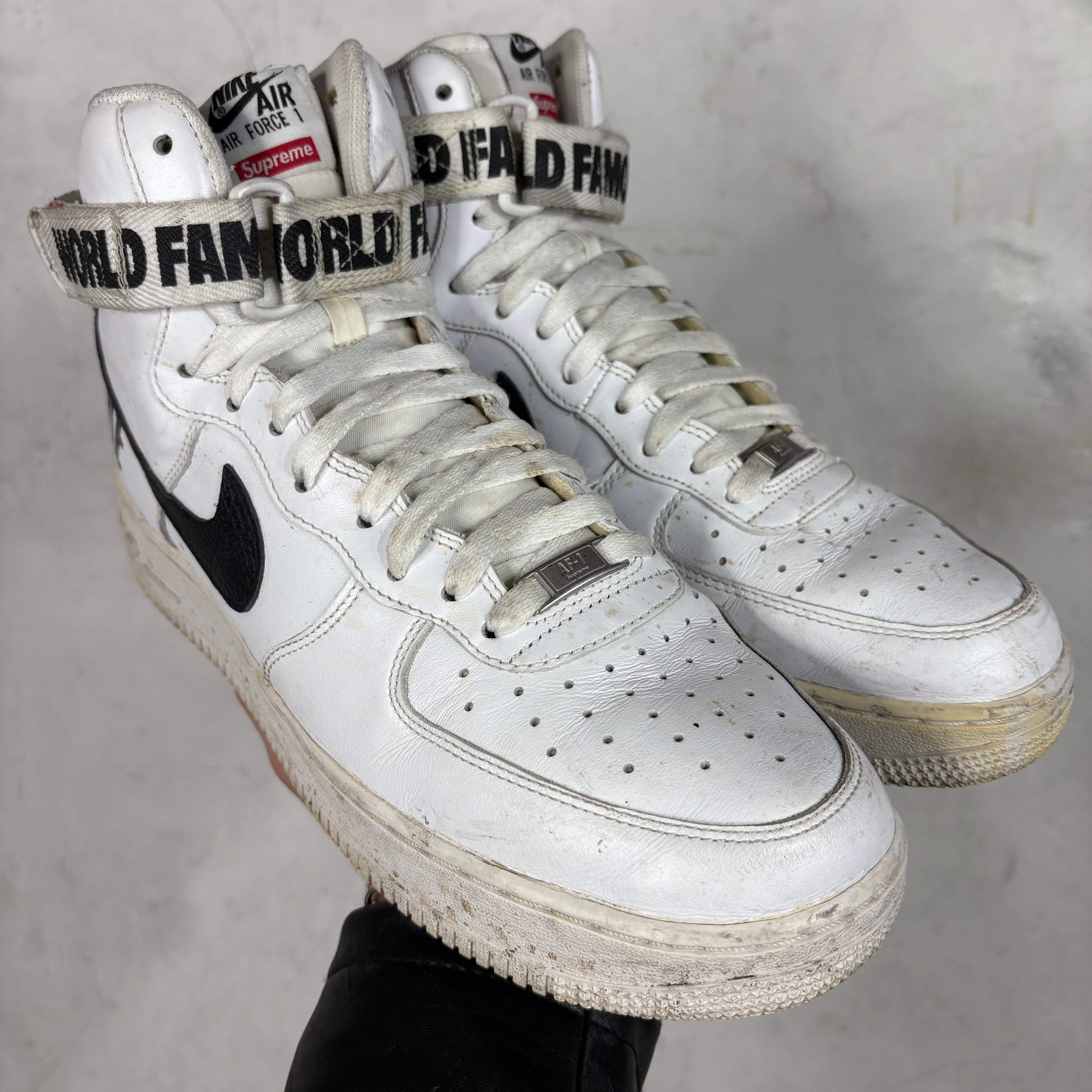 Supreme x Nike White Air Force 1 Highs – www.Lukes.store