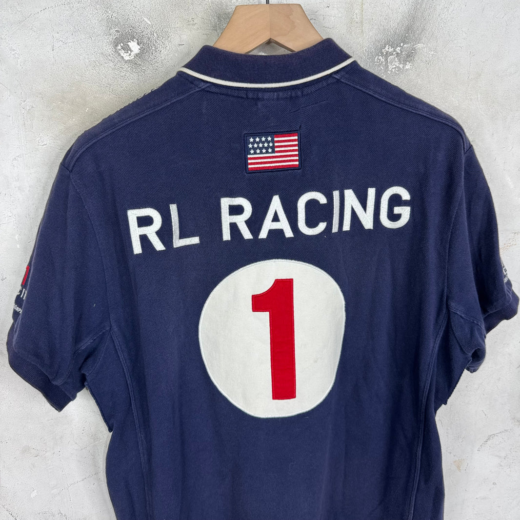 Ralph Lauren Navy USA Racing Polo