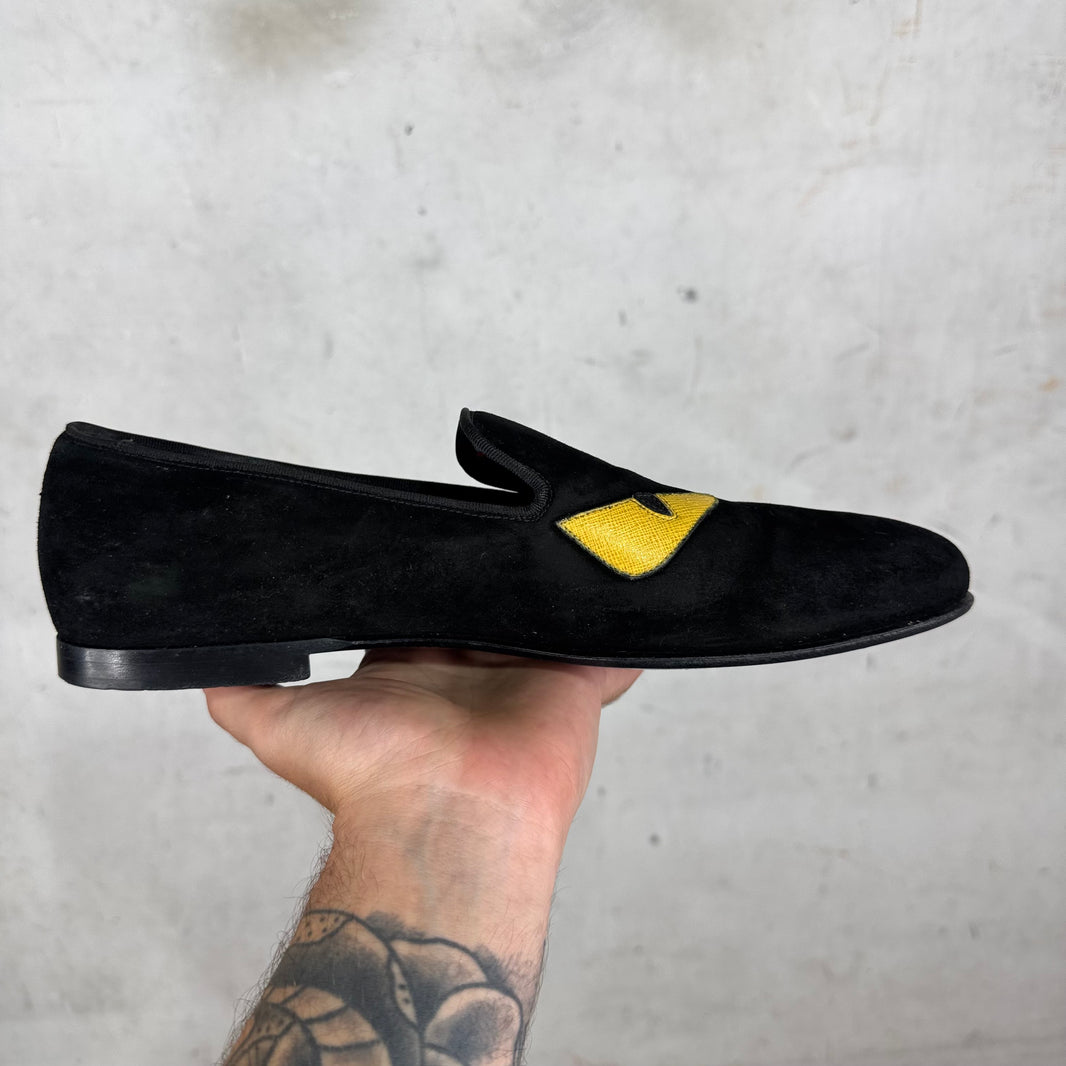 Fendi Monster Suede Loafers