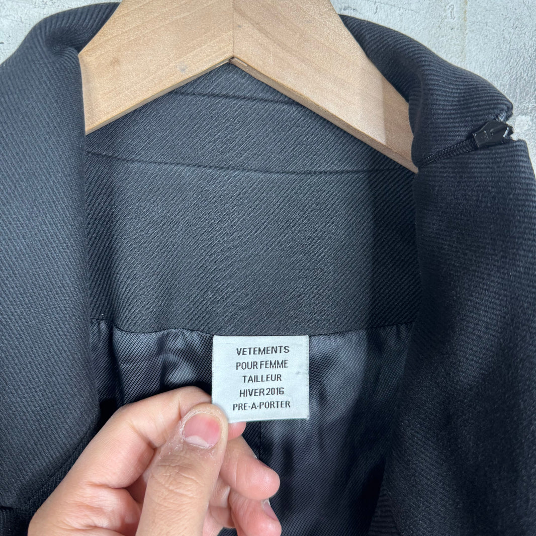 Vetements 2016 Double Breasted Trench Coat