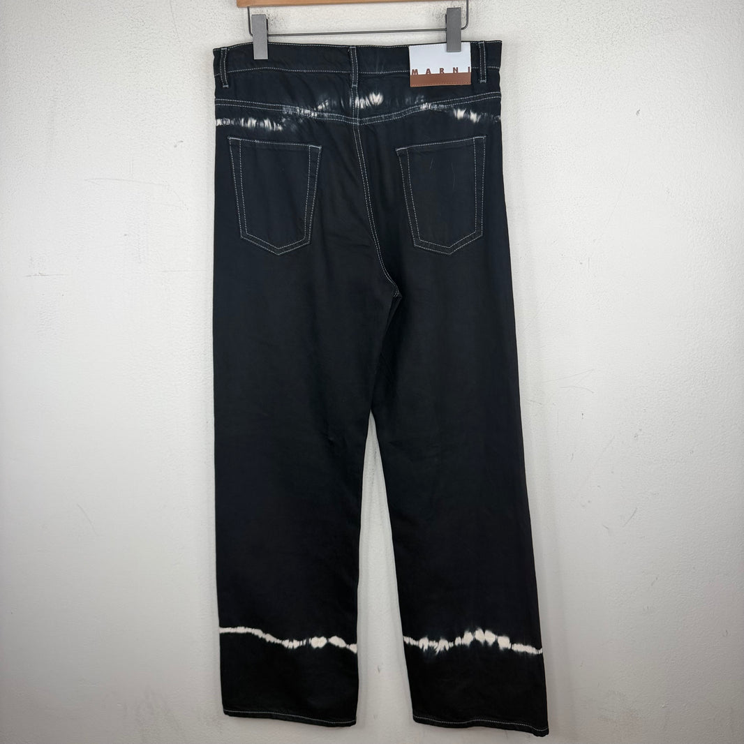 Marni Tie-Dye Black Jeans