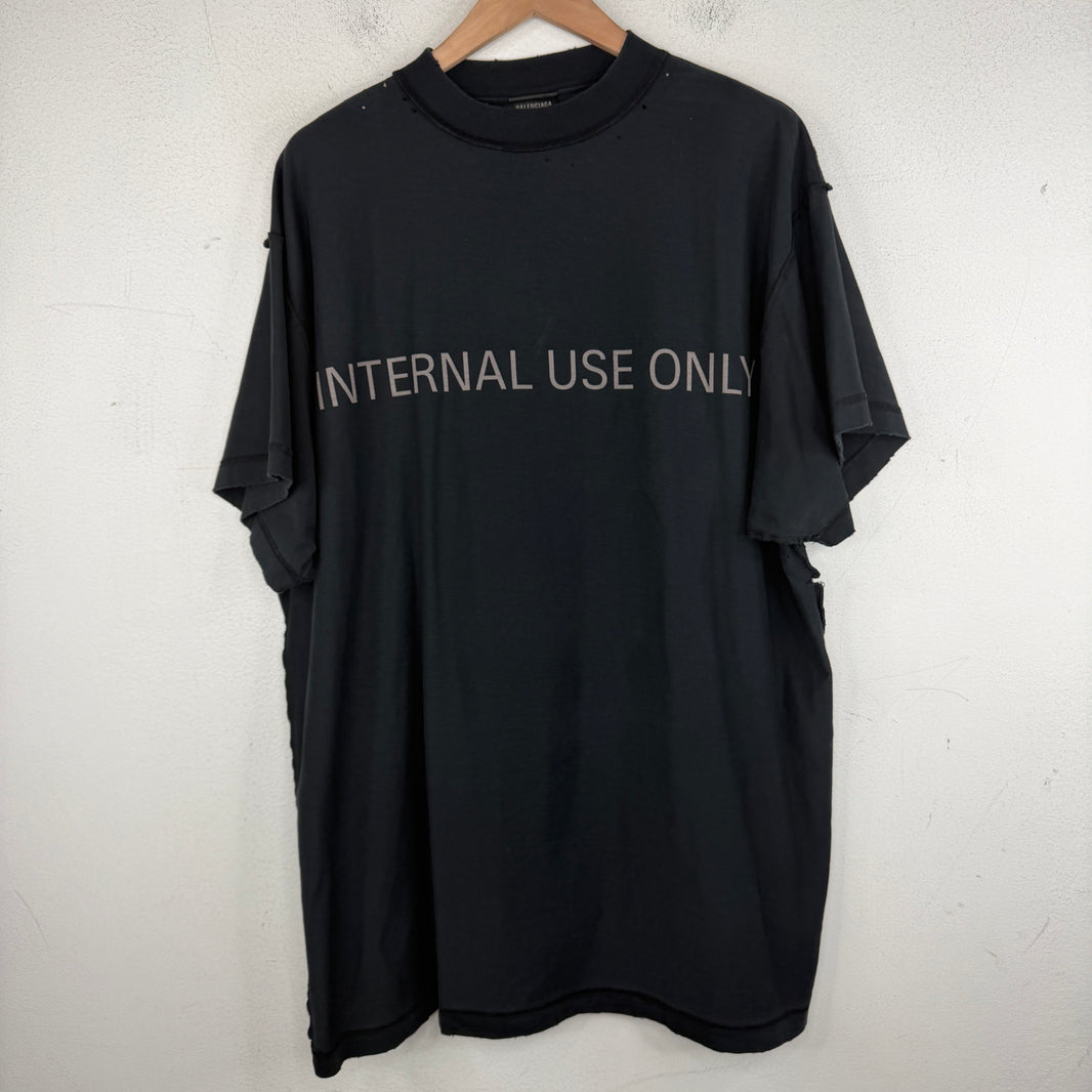 Balenciaga Distressed For Internal Use T-Shirt