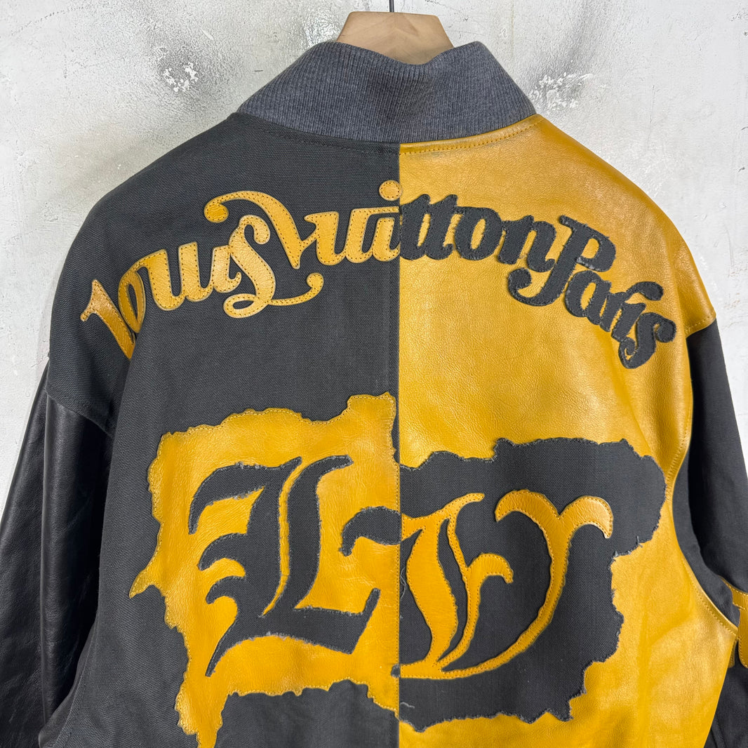 Louis Vuitton Mismatch Script Leather Bomber