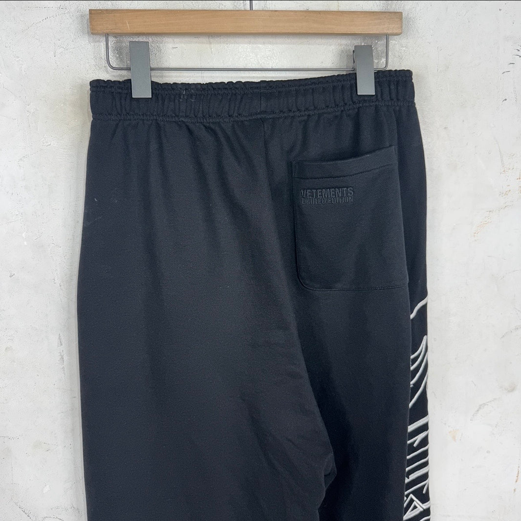 Vetements Gothic Metal Baggy Sweatpants