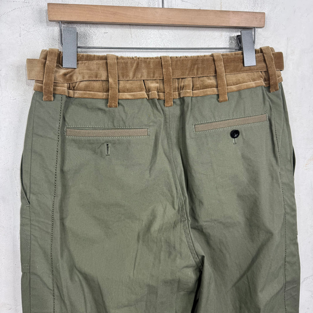 Sacai Velour Belted Capris