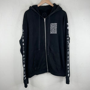 Chrome Hearts Eyechart Zip-Up Hoodie