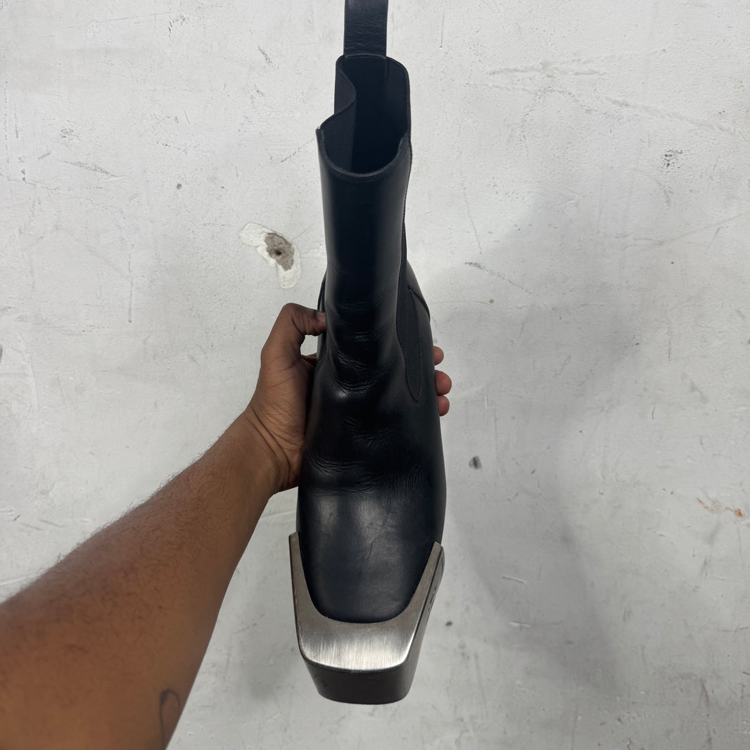 Rick Owens Black Kiss Heel Boots