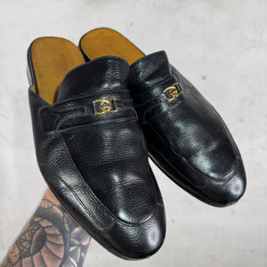 Gucci Interlock Leather Mules