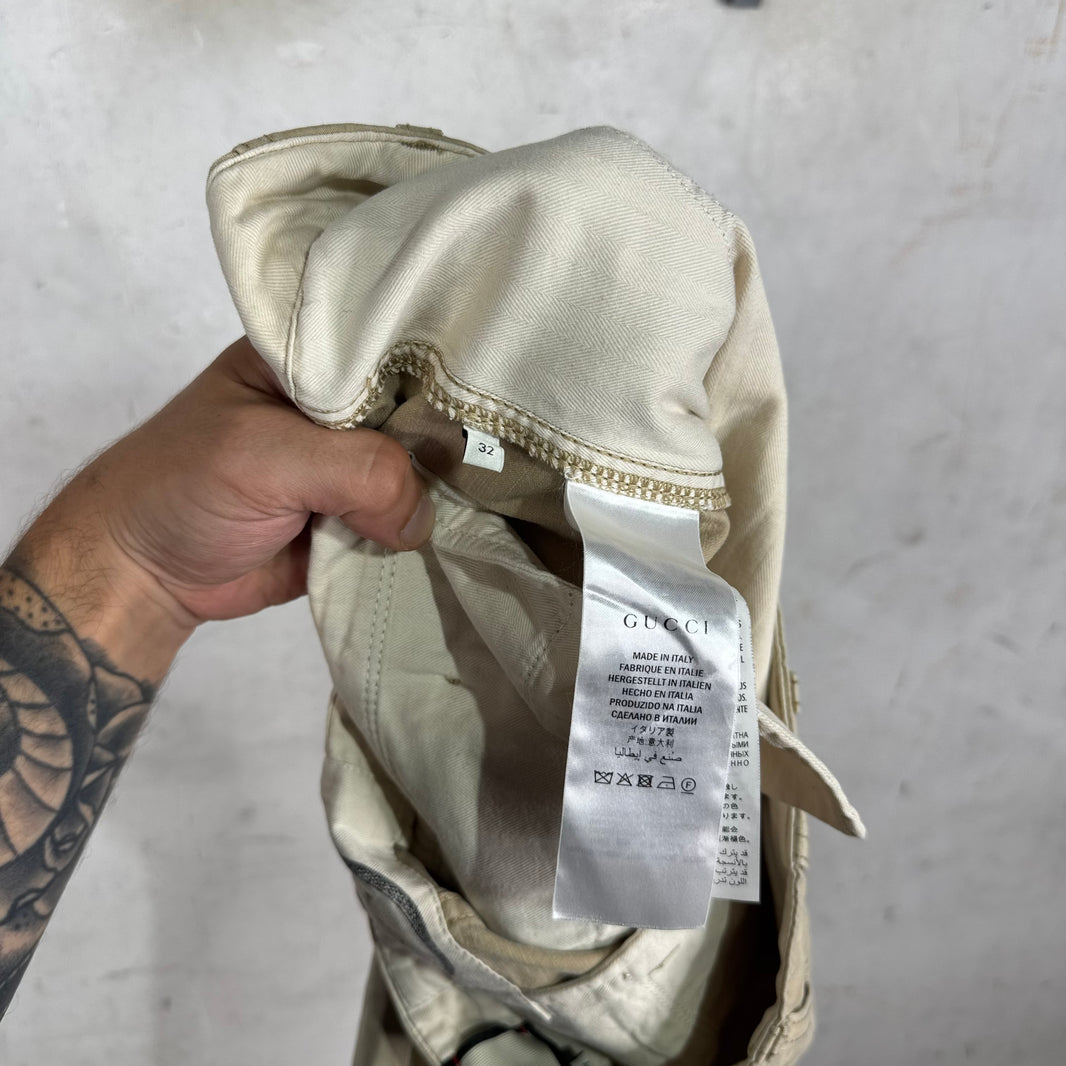 Gucci Dragon Patch Chinos