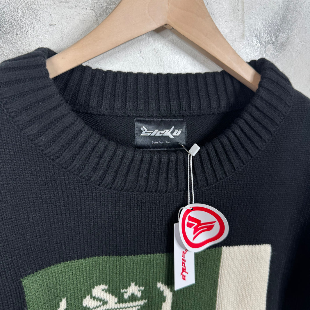 Sicko Pain Flag Knitted Sweater
