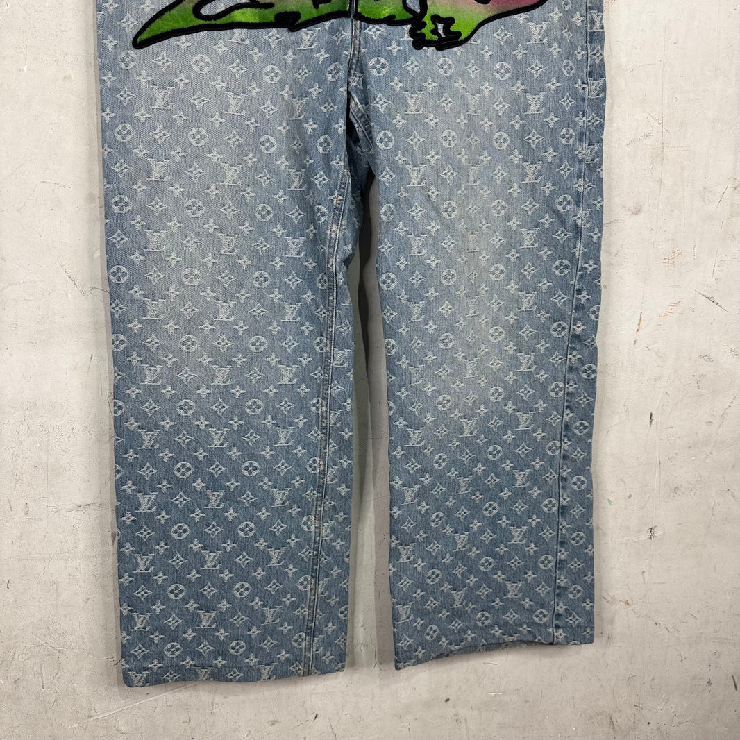 Louis Vuitton Monogram Grafitti Jeans