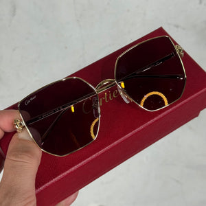 Cartier Gold CT0645S Wire Sunglasses