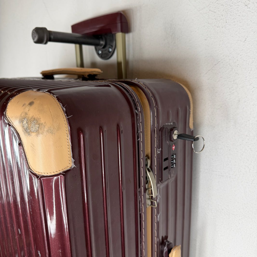 Rimowa Burgundy Check-In Suitcase
