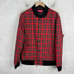 Supreme Plaid Snap Button Jacket