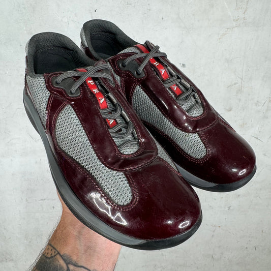 Prada Patent Burgundy Americas Cup