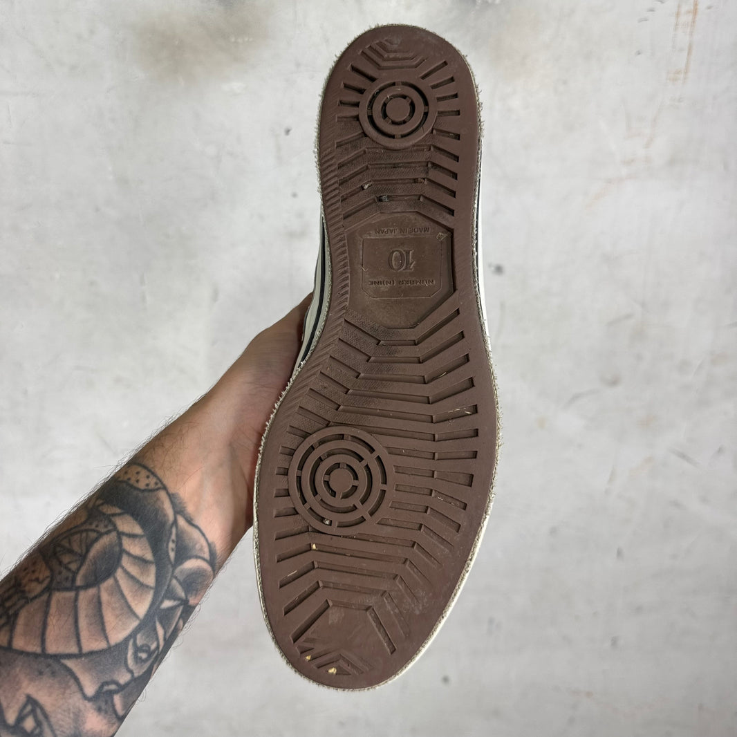 Number Nine Tribal Heart Lace Up Sneakers