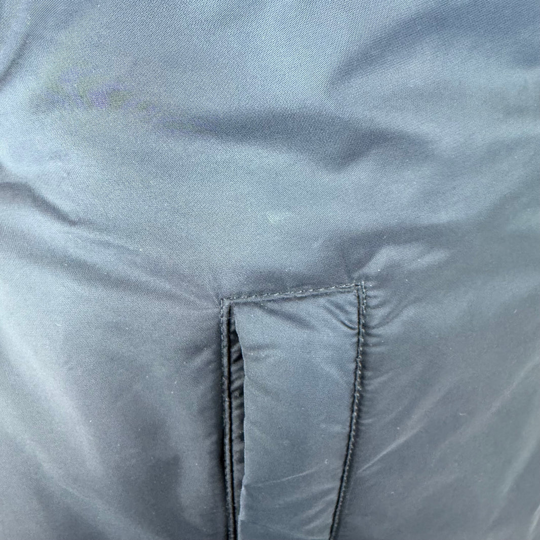 Prada Split Nylon/Wool Light Bomber Jacket