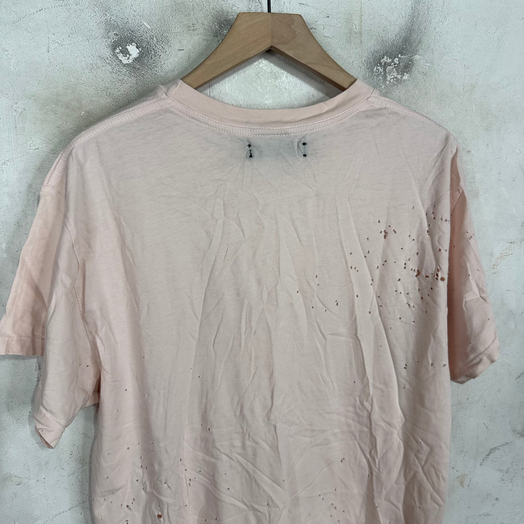 Amiri Pink Shotgun T-Shirt