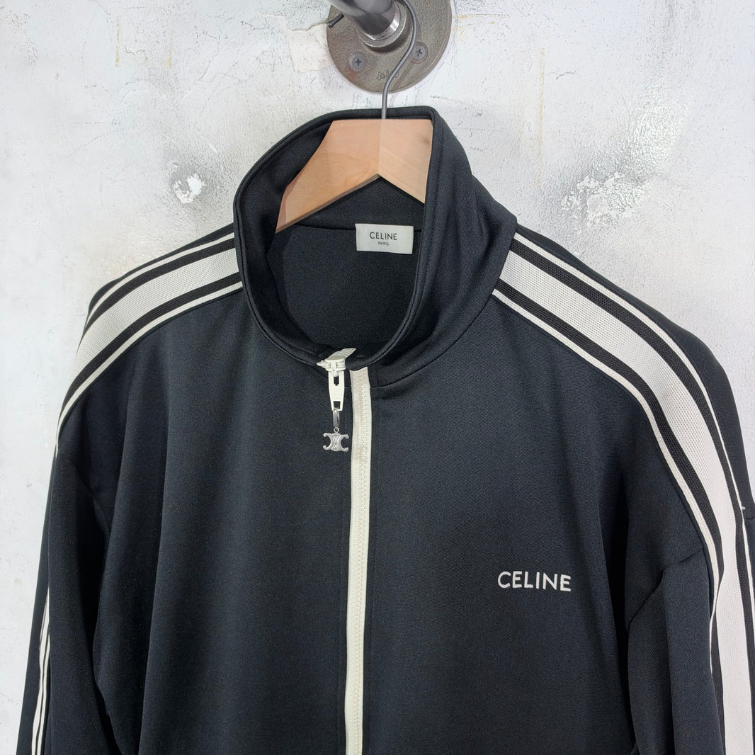 Celine Black Logo Track Jacket