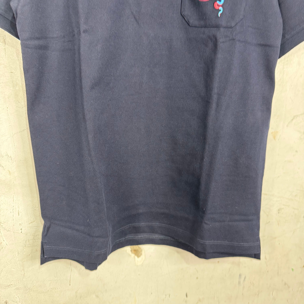 Gucci Snake Interlock Navy Polo