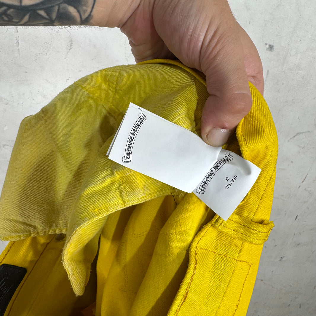Chrome Hearts x Levis Yellow Patch Jeans