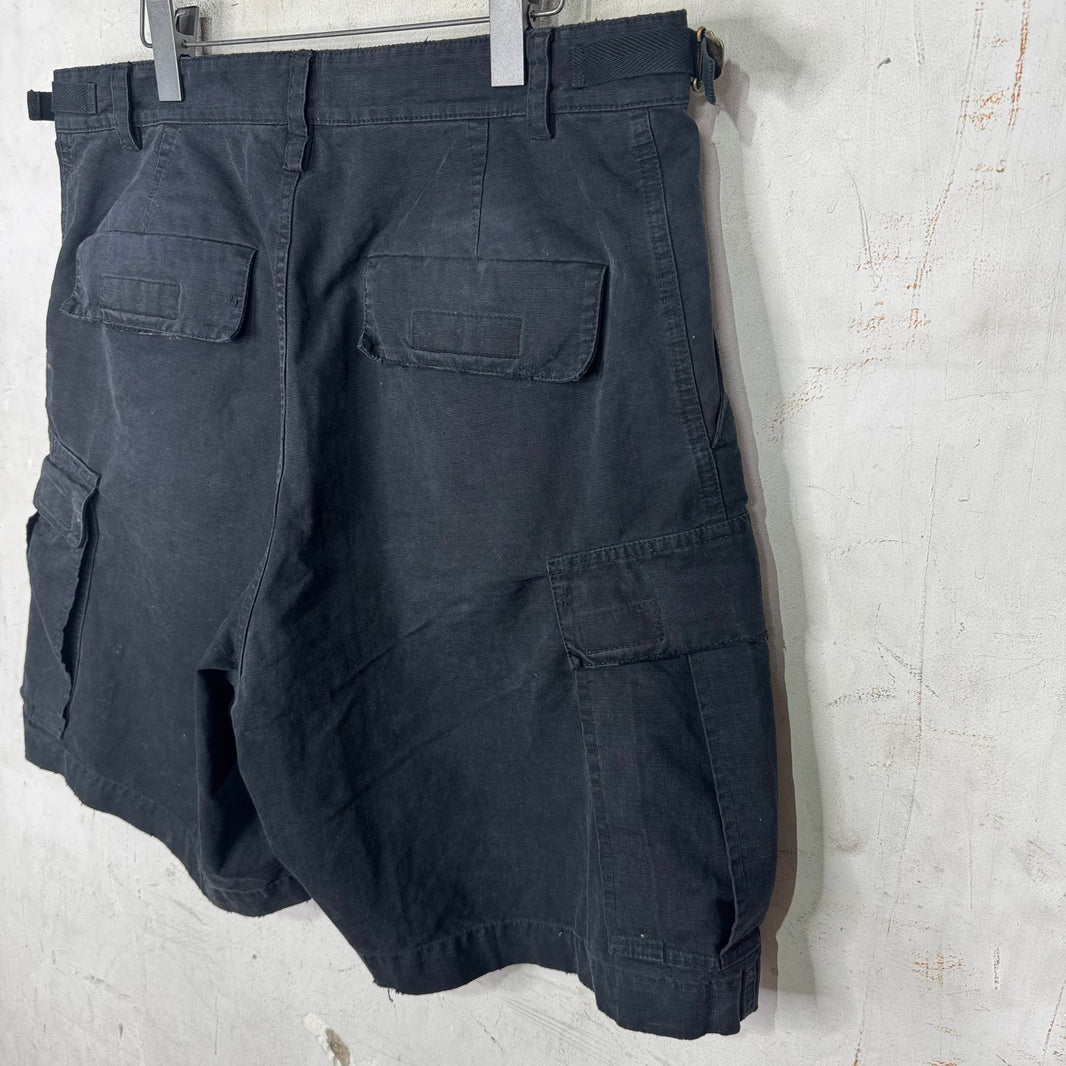 Balenciaga Ripstop Distressed Cargo Shorts