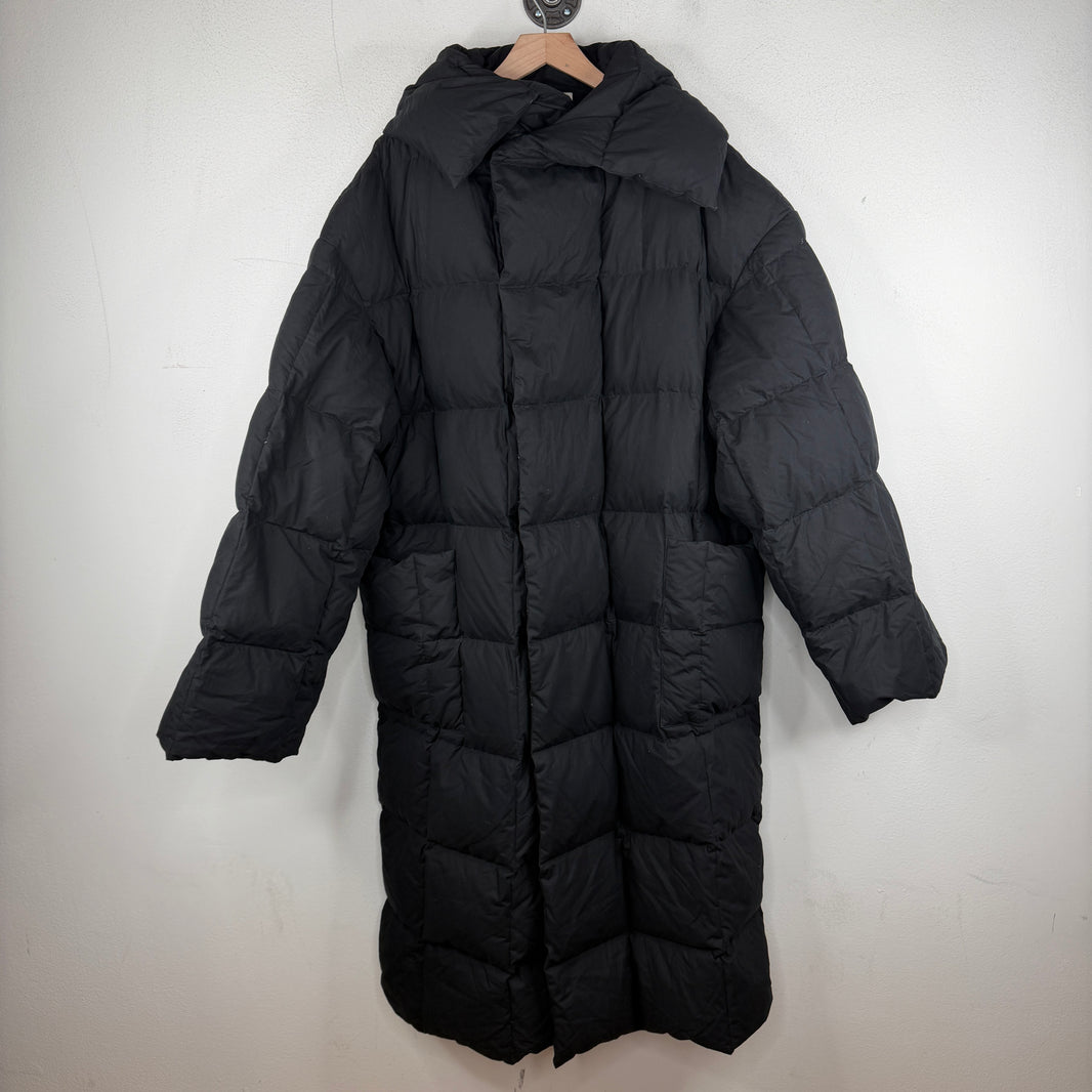 Dries Van Noten Black Puffer Trench Coat