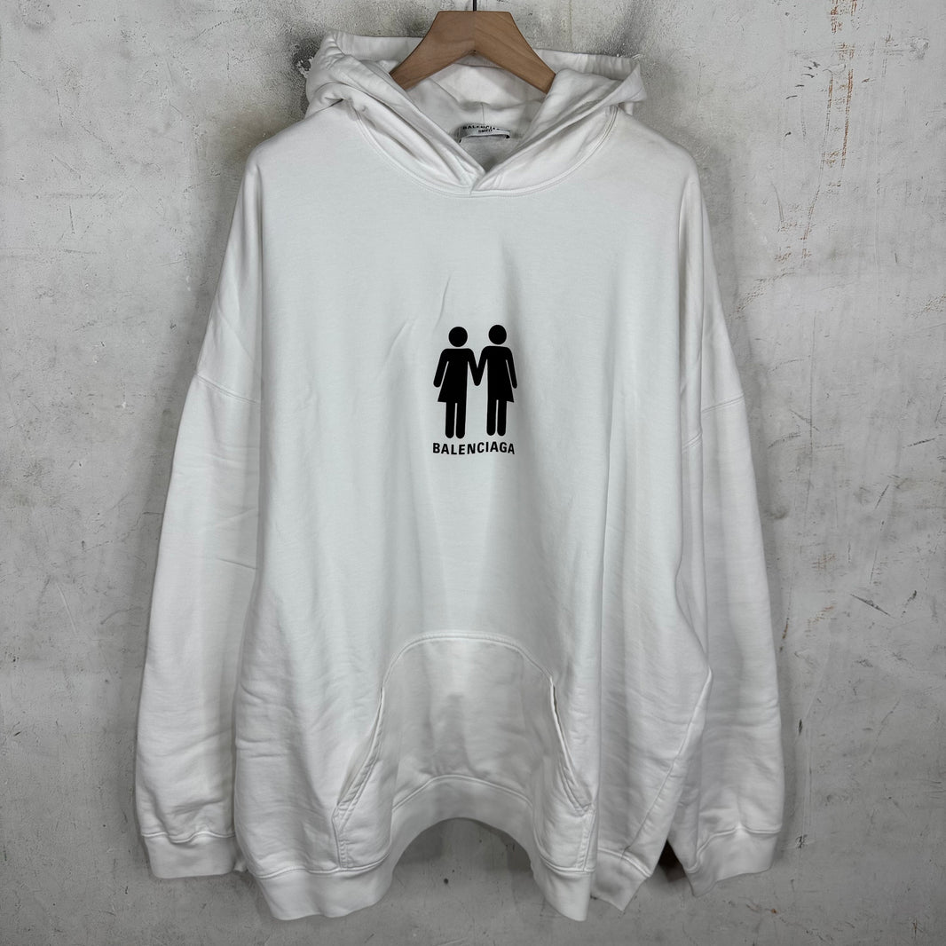 Balenciaga White Pride Hoodie