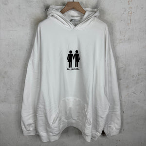 Balenciaga White Pride Hoodie