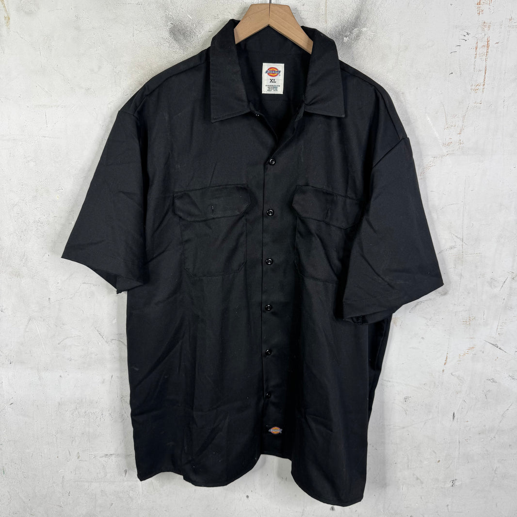 Endless Dickies Rhinestone Cross Mechanic Shirt