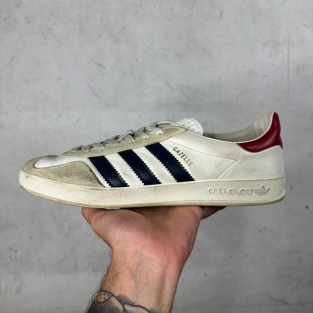 Gucci x Adidas White Gazelles