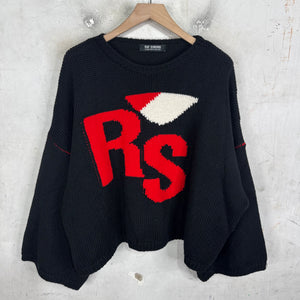 Raf Simons Black I Heart Raf Sweater