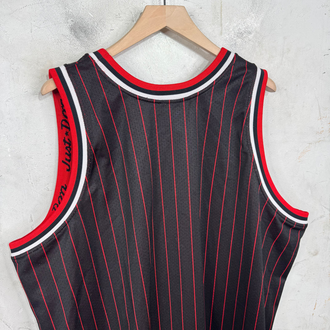 Just Don x Mitchell & Ness Striped Bulls Jersey