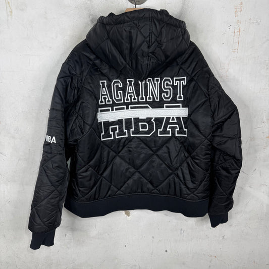 Hood By Air Against Quilted Hooded Bomber Jacket