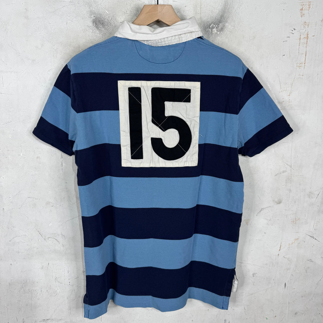 Ralph Lauren Blue Striped Crest Big Pony Polo