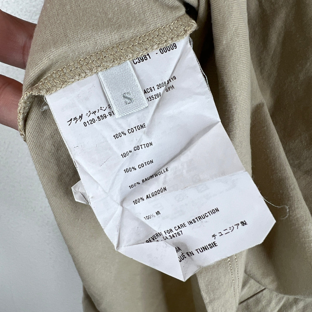 Prada Beige Basic T-Shirt