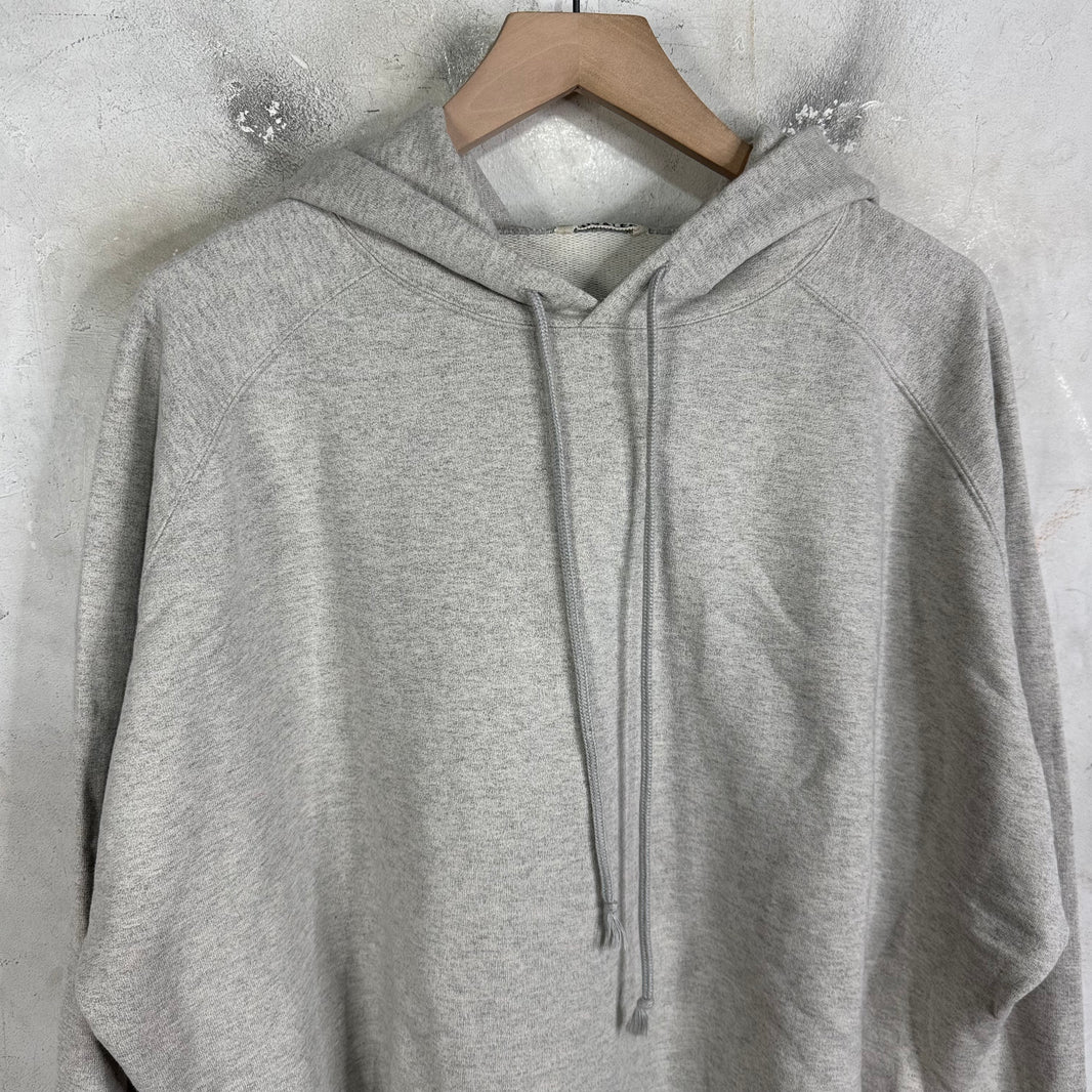Auralee Grey Raglan Cut Hoodie