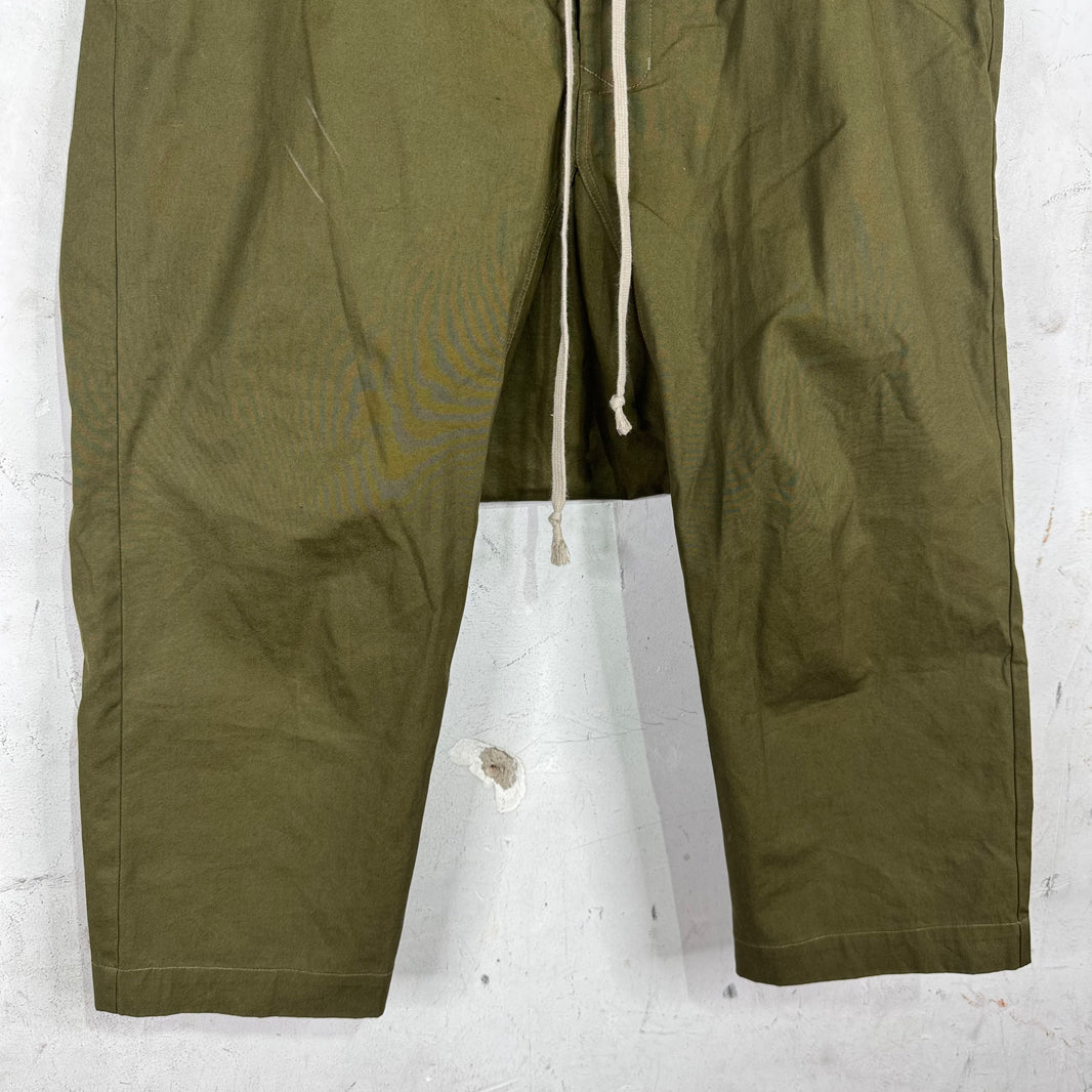 Rick Owens Sisyphus Dirty Green Capris