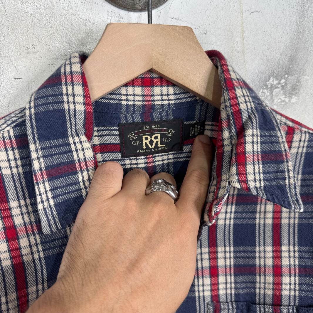 RRL Navy/Red Plaid Flannel